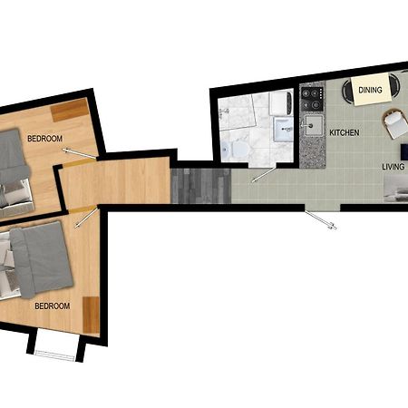 Renovated Jan 24 - Queen Beds - Behind Bryggen برغن المظهر الخارجي الصورة